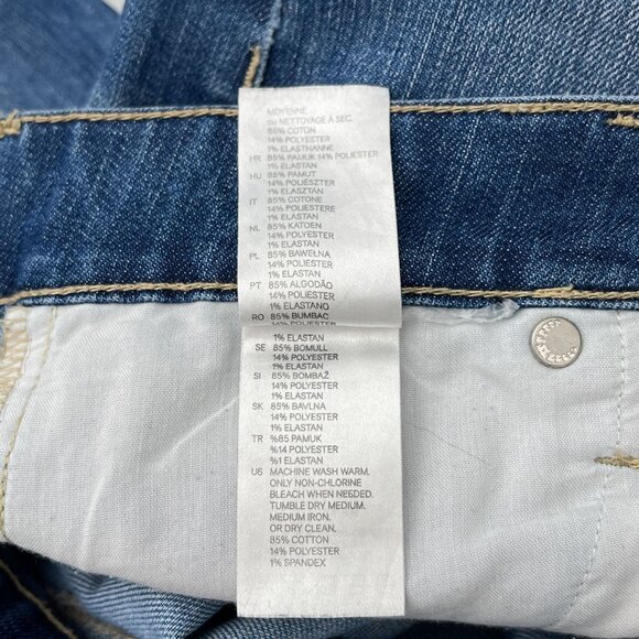 H&M Womens Mid-Rise Bootcut Leg Denim Jeans Blue Medium Wash Size 28x32 - Picture 7 of 14